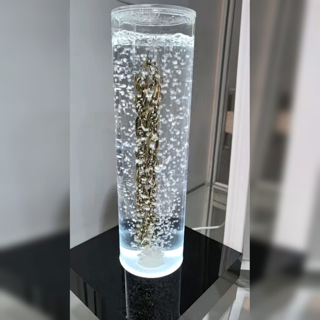 Water exposure resistance is one reason stainless steel jewelry is widely used for daily wear collections.